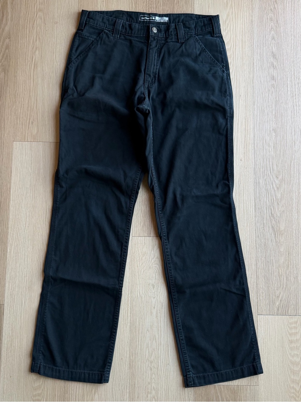 Carhartt Men's Gray Relaxed Fit Workwear Pants, Size 33x34